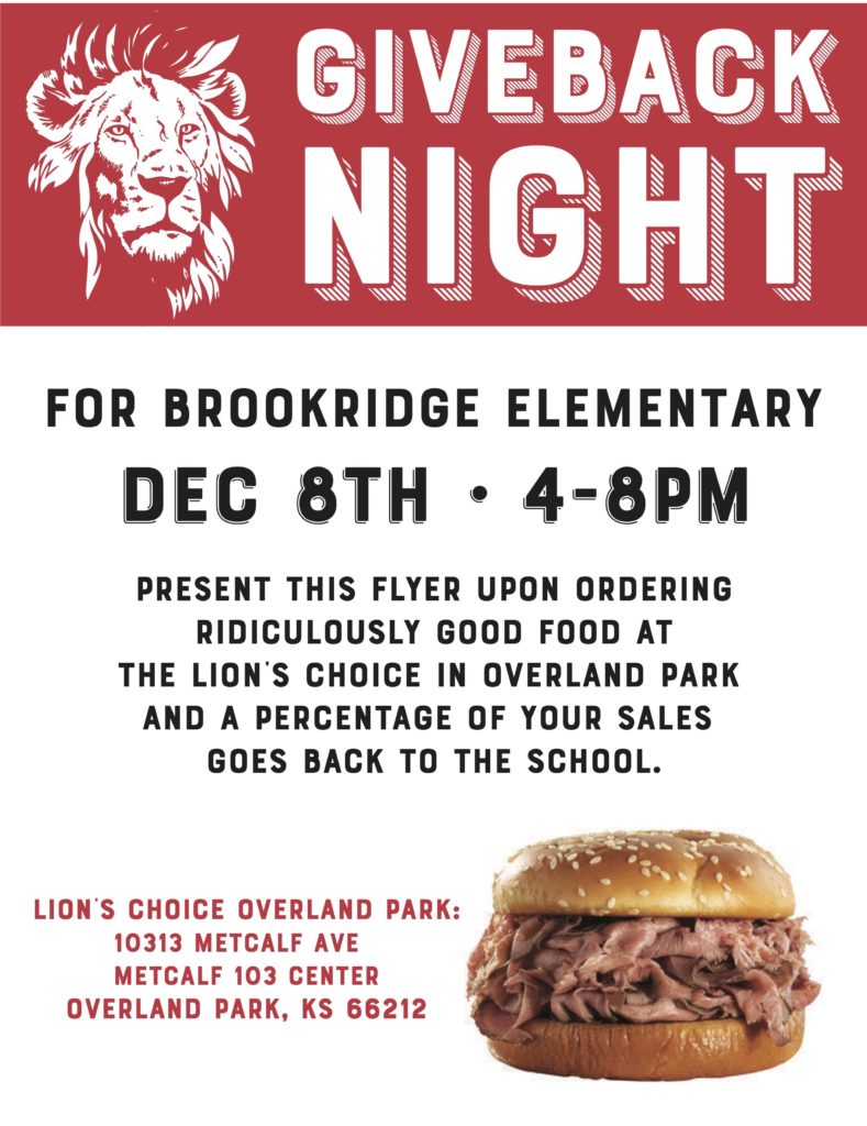 Give Back Night at Lion’s Choice @ Lion's Choice